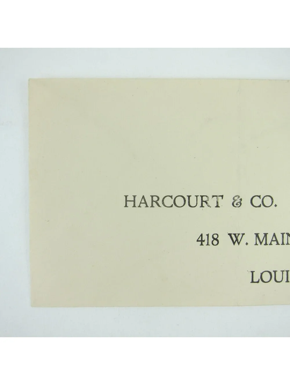 US Postal Stationery Harcourt & Co Louisville Kentucky 2 cent Washington Antique
